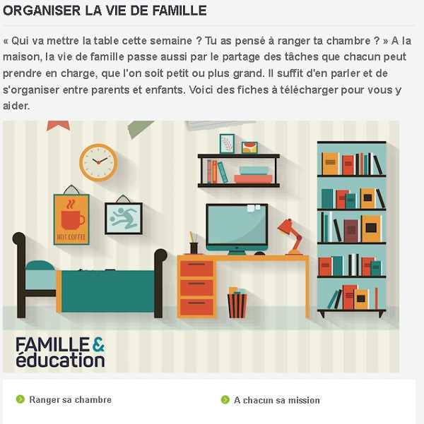 Organiser la vie de famille